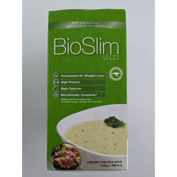2 x BioSlim VLCD Creamy Chicken Soup 7 Pack 55g NEW Exp 2/24 - Picture 4 of 7